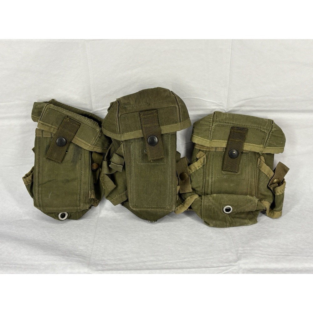 Vietnam War M1967 Alice Ammo Pouch Lot of 3 M16 Nylon Case Small Arms 30 Round
